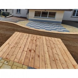 terrasse extérieur mélèze