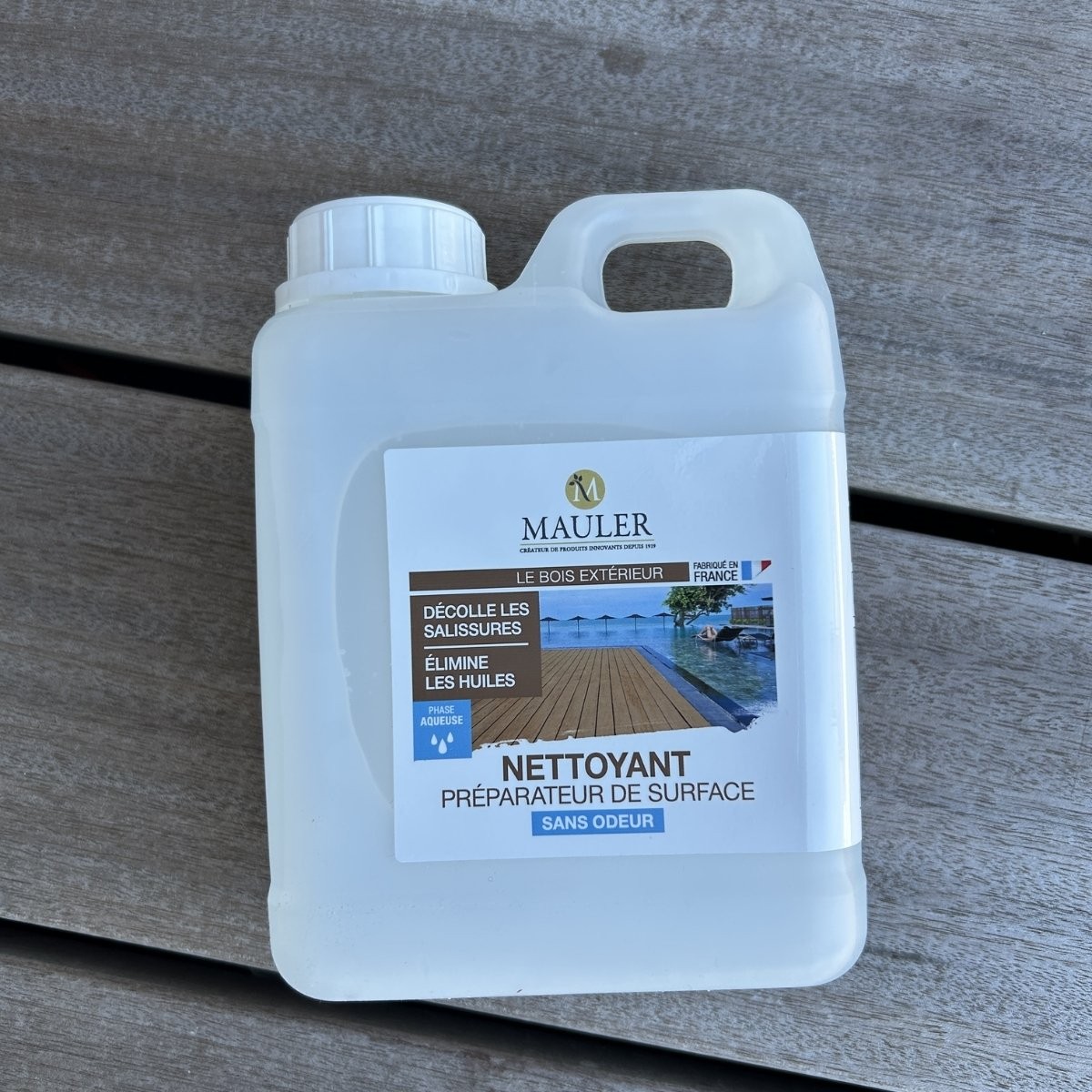 bidon de 1 litre nettoyant préparateur de surface mauler