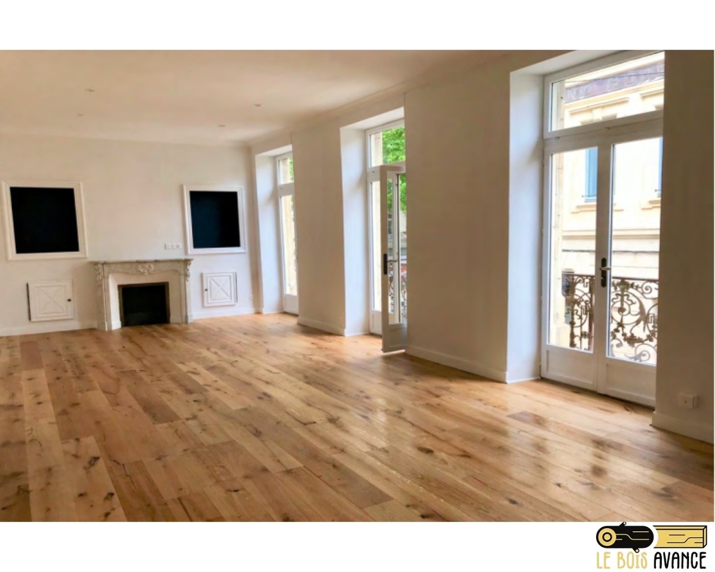 parquet grano posé dans salon