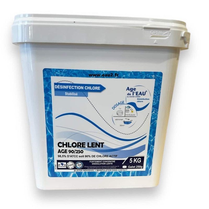 Chlore lent galets 250 g...