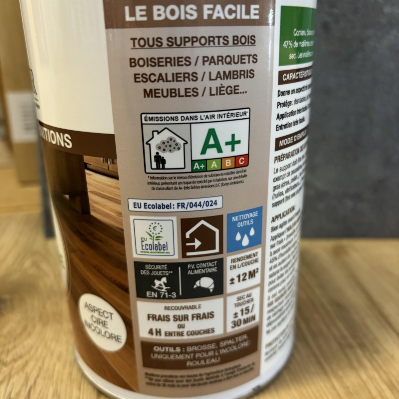 huile mauler blanchi effet cire