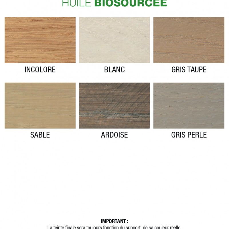 Huile biosourcée MAULER Gris Perle 1 litre pour parquet, meubles et boiseries