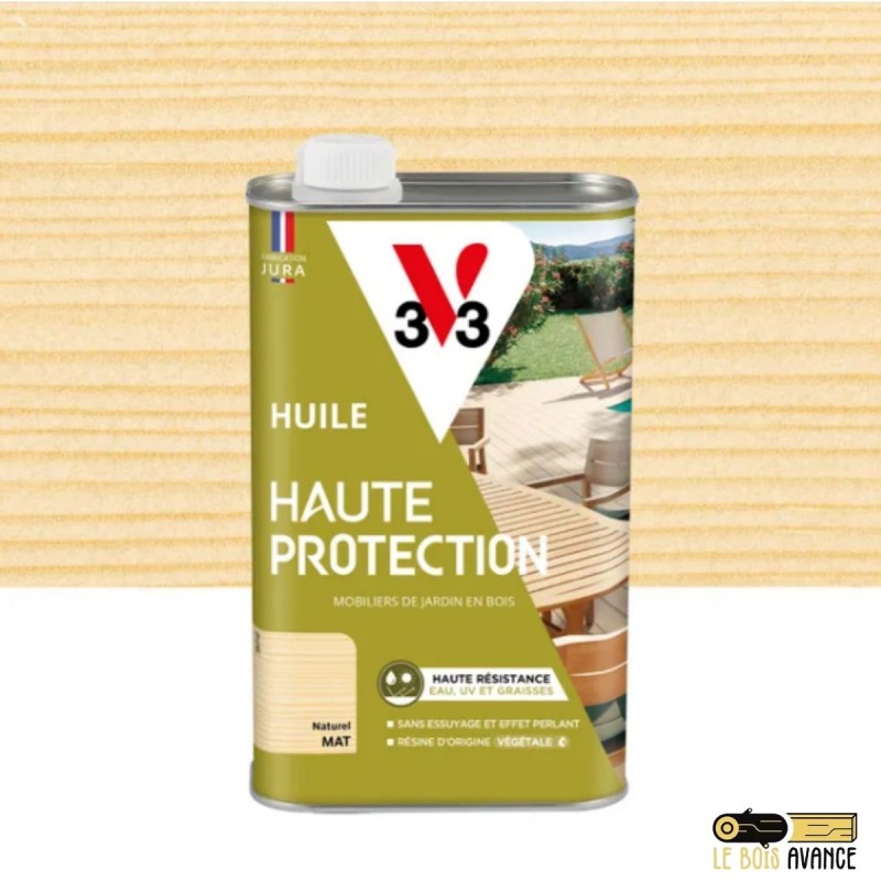 Huile bois extérieur V33 Naturel Mat 1 litre