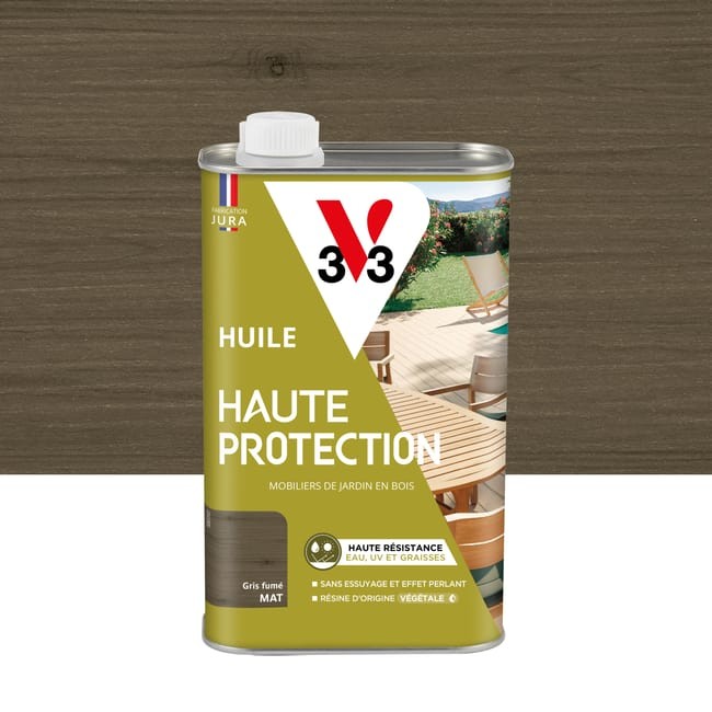 huile v33 haute protection gris mat