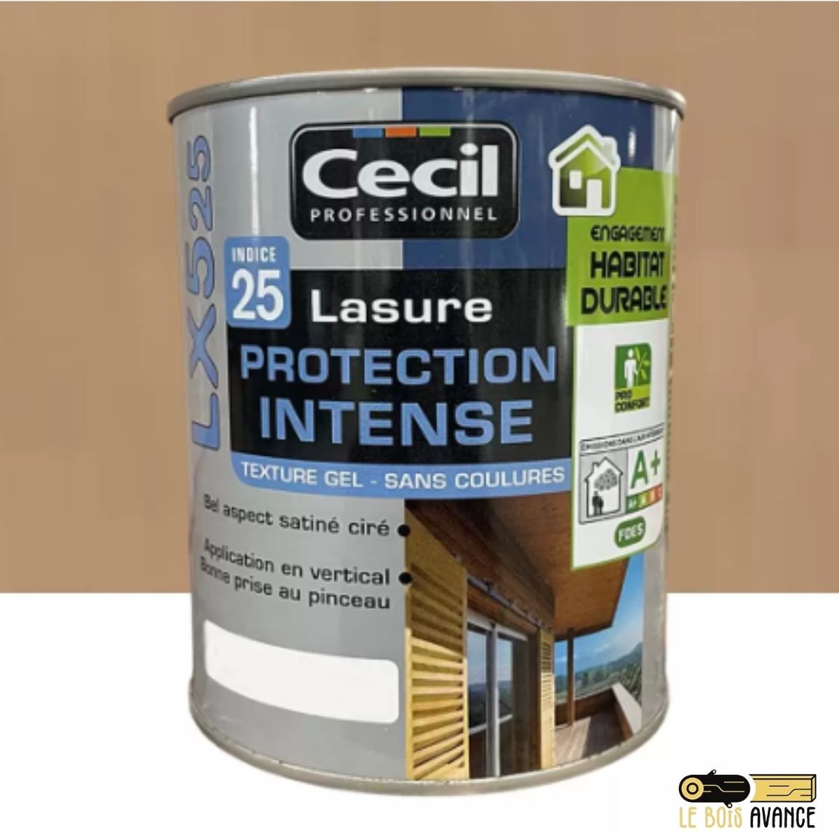 Lasure bois cendré LX525 Cécil