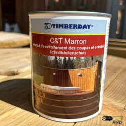 traitement des coupes bois autoclave TIMBERDAY Marron 1 litre