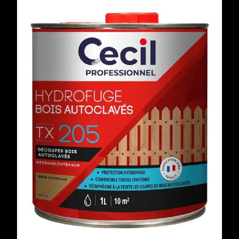 Traitement Hydrofuge TX205 CECIL 1 litre