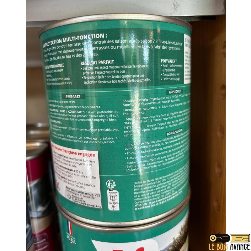 Saturateur Terrasse Haute Protection V33 Chêne Clair Mat