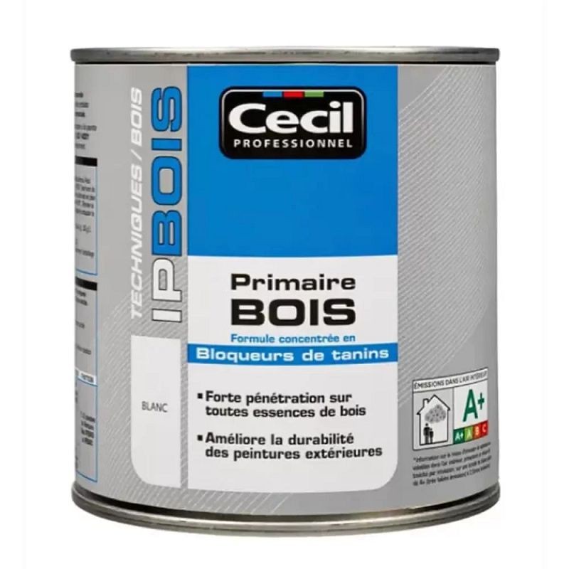 Primaire bois blanc Cecil IP Bois 2,5 L