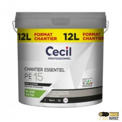 Peinture blanche satinée Cecil PE15 12 L