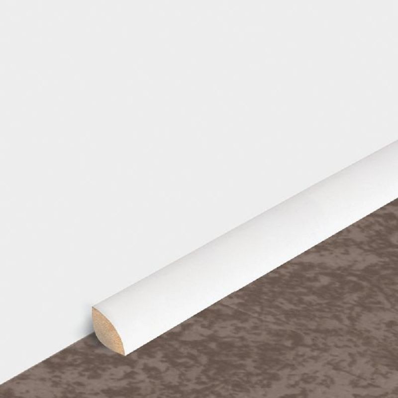 Quart de rond MDF prépeint blanc 2,44 m