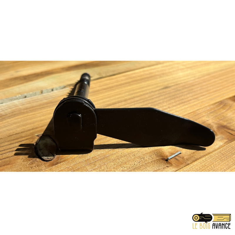 Arrêt de volet marseillais à visser 110 mm noir