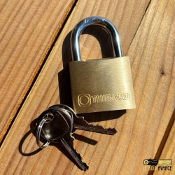 Cadenas laiton 40 mm avec 2 clés