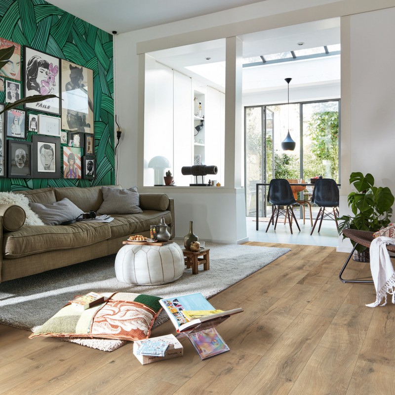 Sol stratifié Meister LD 150 Chêne Fissuré Terra 6439