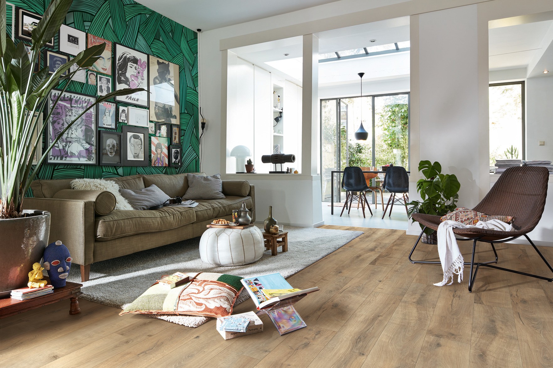 Sol stratifié Meister LD 150 Chêne Fissuré Terra 6439