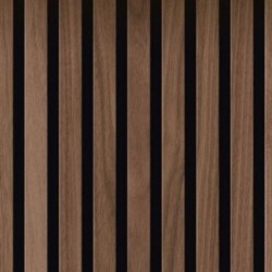 Panneau acoustique bois Noyer à tasseaux ter Hürne