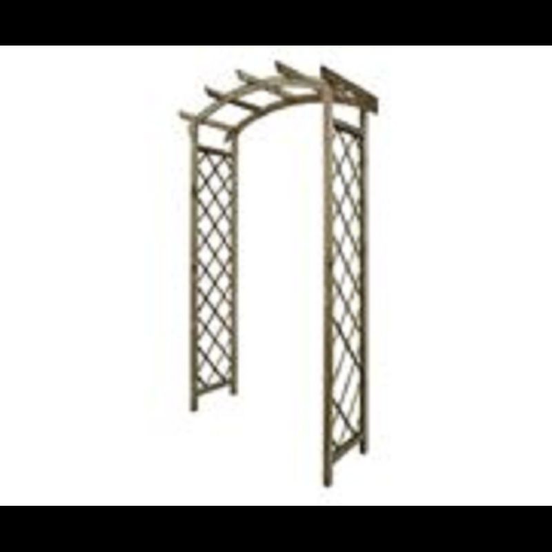 Pergola Double Rose Arquée