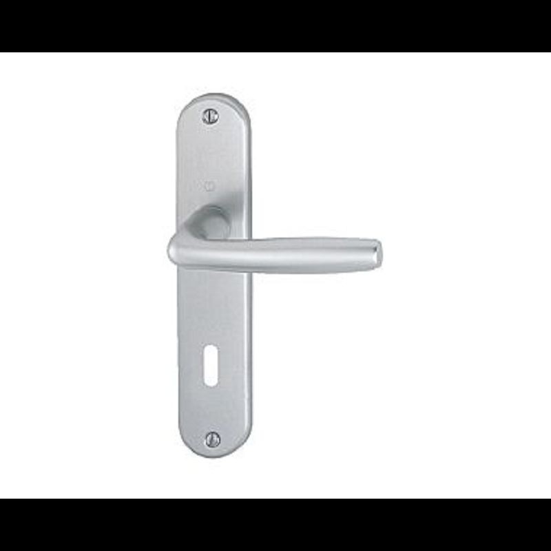 Poignée de porte intérieure à clé sur petite plaque